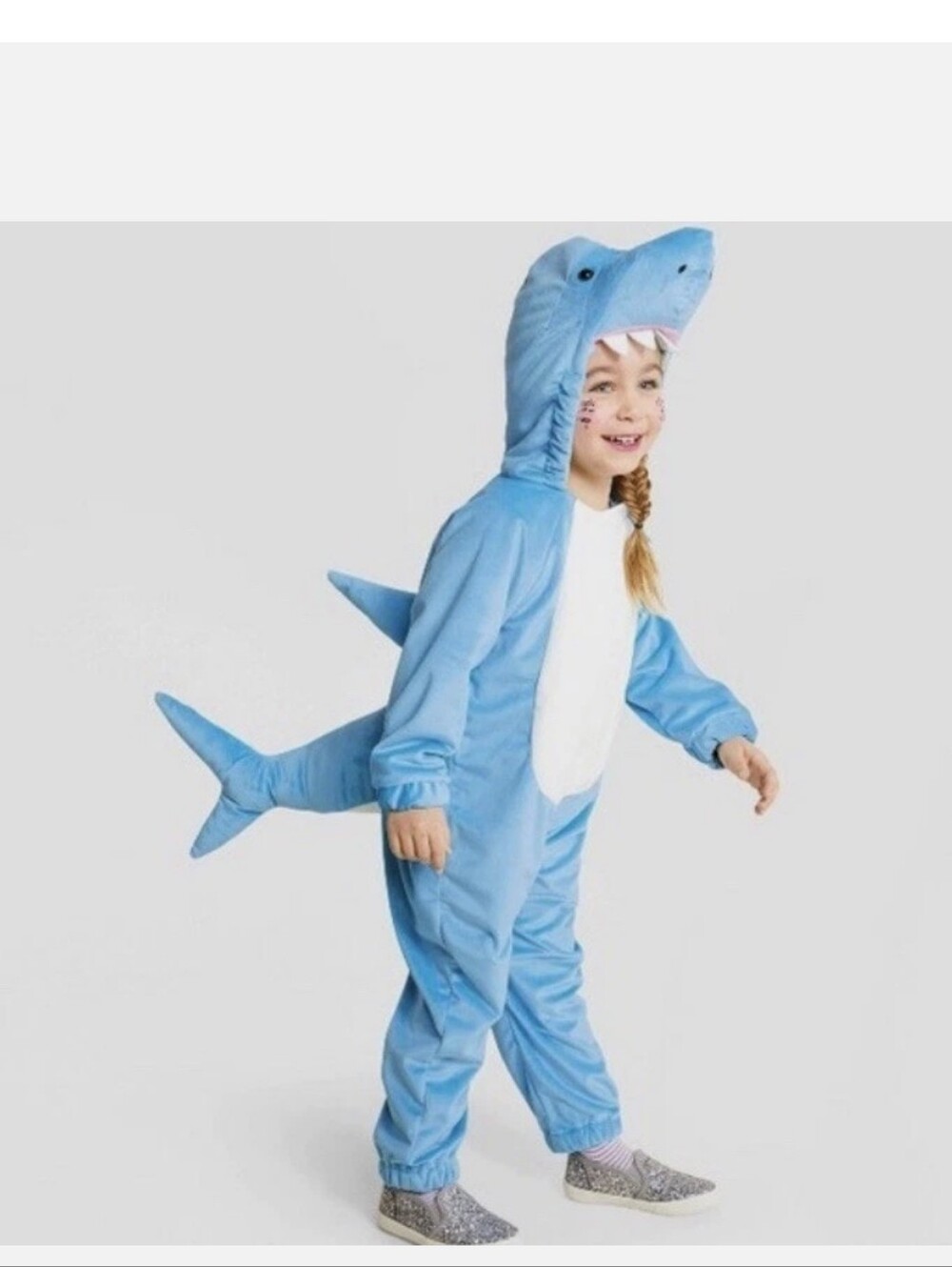 Target Plush Baby Shark Halloween Costume, Jumpsuit 2-3T🦈